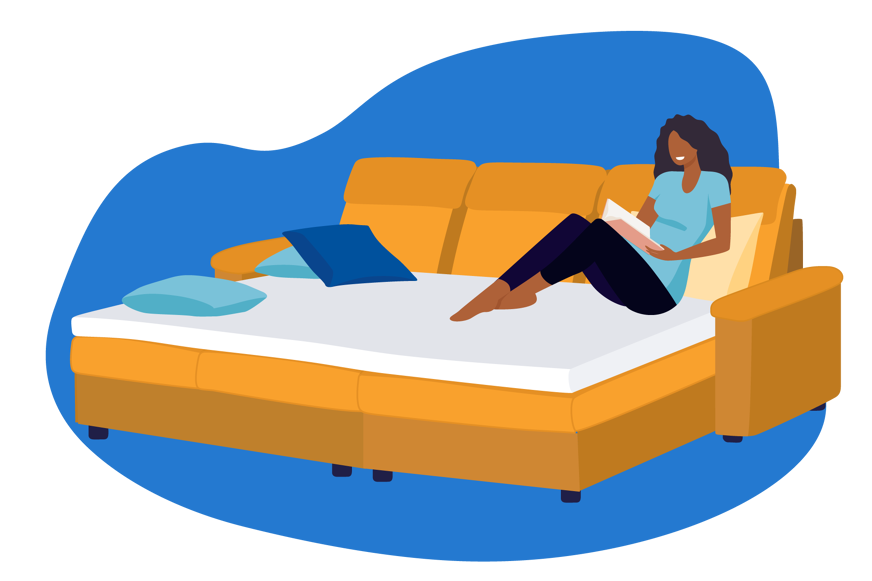cocoon sofa bed with topper